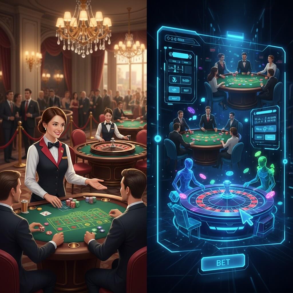 Keunggulan live casino dibanding casino virtual setelah Win11bet Login